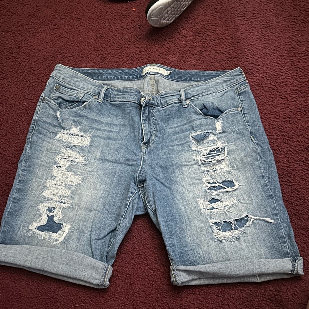 Women’s  Distressed Denim Shorts